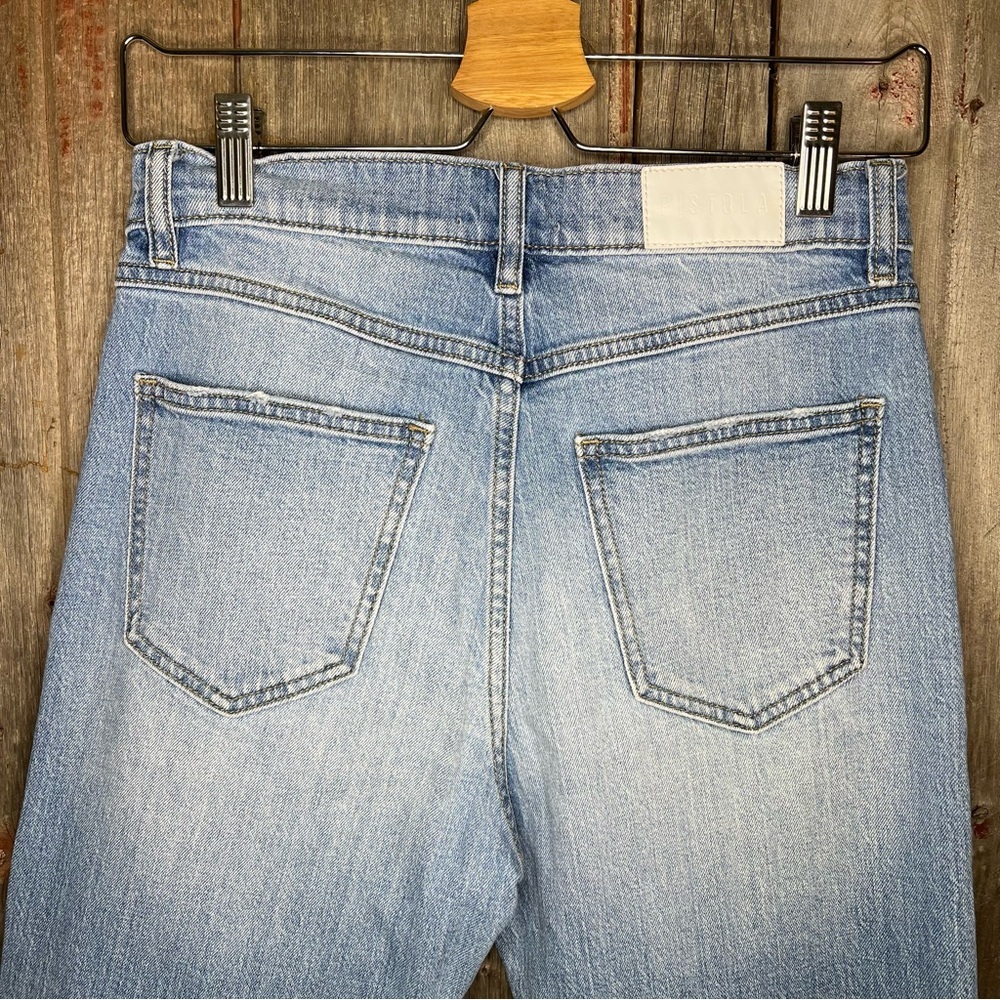 Pistola Felix High Rise Double Yoke Mom Jeans Light Exposed Button Fly Sz 27 - Picture 7 of 14